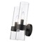Z-Lite Datus 2 Light Wall Sconce, Matte Black & Clear 4008-2S-MB - alternate 2